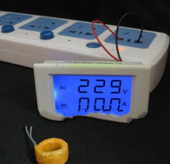 Blue Digital Voltmeter Ammeter AMP Current Volt Voltage Meter Panel 300V 100A