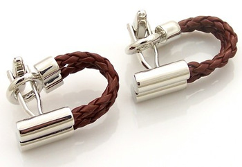 Brand New CW124 Pair of Cufflinks Cuff Links Silver Gift Box