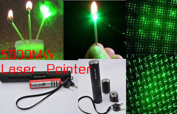 Burn match 5000mw Strong power green laser .Ture power Green laser pointer, burning matches fastest,