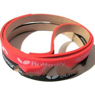 Butterfly Foam Edge Tape Set for Table Tennis Blade (black,red,)