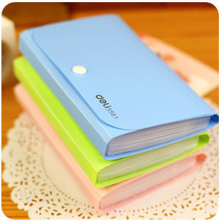 C70C PP expandable small note case markers folders file organizer sheet protector girls cute station