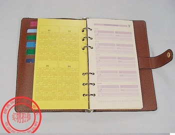 Canvas Medium Ring Agenda real leather