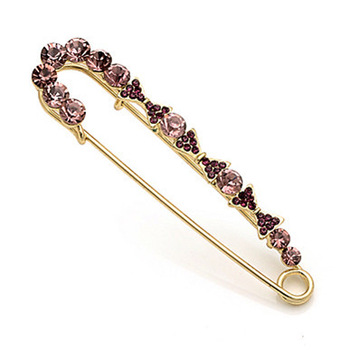 China-oak Jewelry Wholesaler   A041 accessories rhinestone big pin brooch crystal female pins fashio