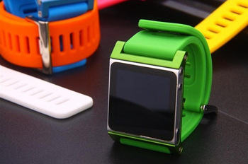 Colorful fashion LunaTi Watch Band Aluminum Case For iPod Nano 6,1pcs/lot, Free Shipping, 4067
