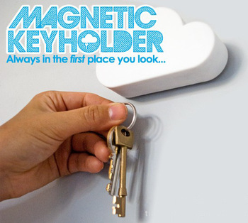 Cool Cloud-Shaped Magnetic Key Holder / Cloud Key Holder Creative keyholder
