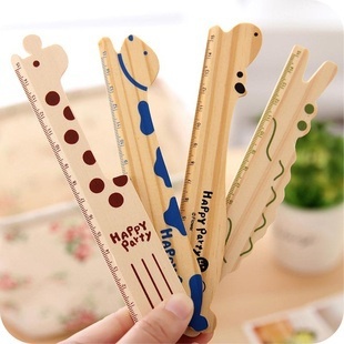 Cute Wooden Animal Ruler