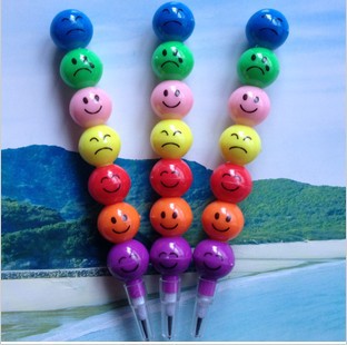 Cute ice pond gourd cartoon smiley face pencil