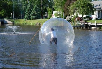 DHL Free shipping Hot sale! transparent pvc inflatable water walking ball   FREE blower