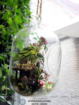 Diy Pakitoy dream fairy series of the jungle glass ball mini handmade house dollhouse gift miniature
