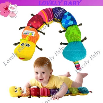 Drop Shipping Musical Inchworm Educational Children Toys , Musical Stuffed Plush Baby Toys 4912
