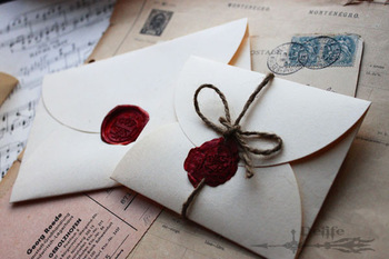EN005 8.9*5.8cm Vintage Cream Envelopes for Wedding Invitation/ Card Packing/ Wedding Decoration 20p