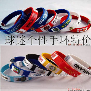 FREE EMS USA Chelsea Real Madrid AC Milan Arsenal Manu Basa messi c ronaldo bayern wrist strap