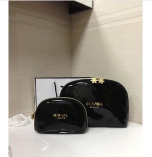 FREE shipping women fashion patent leather brand cosmetic case luxury makeup organizer bag designer 