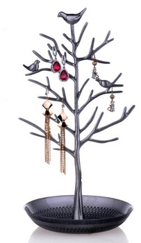 Fahion Jewellery Bird Tree Display Stand Earring Ring Necklace Display Organizer Holder