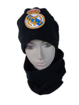 Fans supplies football souvenir real madrid fans the winter collars muffler hat