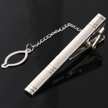 Fashion Hot Simple Men Necktie Silver Tone Metal Clamp Jewelry Decor Tie Clip 03