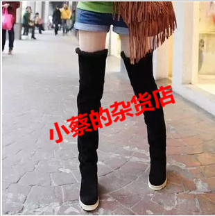 Fashion boots 2012 over-the-knee 25pt flatbottomed high-leg boots flat heel tall boots winter snow s