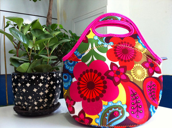 Fashion lunch bags insulation neoprene picnic lunch bag waterproof cooler insulated bag mother baby 