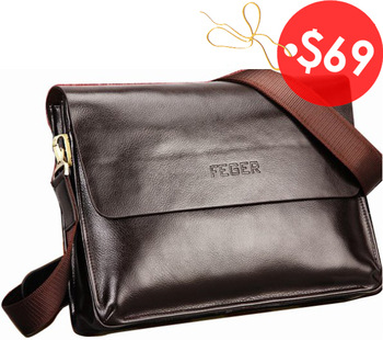 Feger brand designers men's commercial messenger bags,business briefcase for man,high quality ge