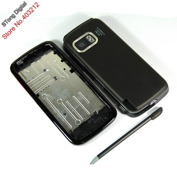 For Nokia 5800 Full Housing Cover+ Keypad , Black color + Free shipping STong Digital