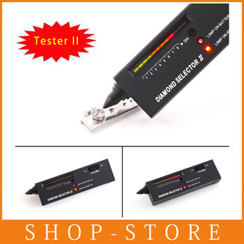 Free Shiping NEWEST Metal alert Gems Diamond Gemstone Tester Selector II Tool LED+Audio