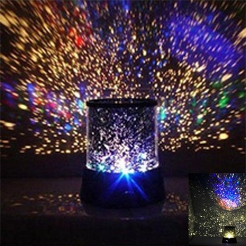 Free Shipping 1Pcs Rotated Starry Sky Projector Glow Toys Baby Sleep LED Night Light Projector Lamp
