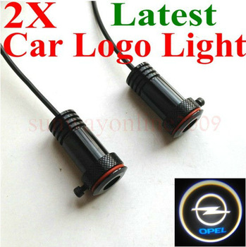 Free Shipping!!! 2X Car Welcome Door Logo Light OPEL Astra H/Corsa D/Meriva A/Vectra C/Zafira B
