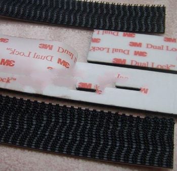 Free Shipping 3M SJ3550 Black Dual Lock Fastener self adhesive tape Type 250 3M Lock 25.4mmx0.5m