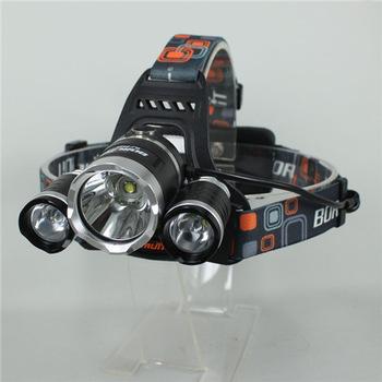 Free Shipping 3x CREE XM-L XML T6 LED 5000 Lumens Rechargeable Headlamp Headlight Light Head lamp Ch