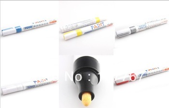 Free Shipping 6 Colors DRY WIPE Permanent Waterproof Metal Paint Marking Marker Pen Bullet Tip  6700