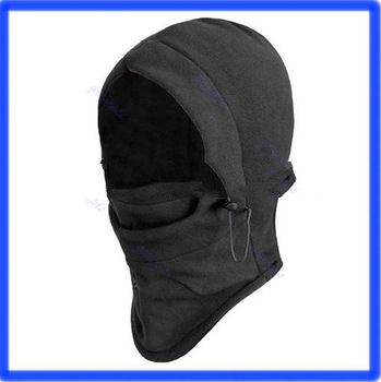 Free Shipping 6in1 Thermal Fleece Balaclava Hood Police Swat Ski Bike Face and Neck Wind Stopper Mas