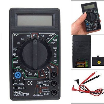 Free Shipping AC/DC Ammeter Voltmeter Ohm Electrical Tester Meter Professional Digital Multimeter DT