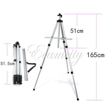Free Shipping Aluminium Alloy Folding Artist Painting Easel Display Stand Art Sketch Exhibition Adju