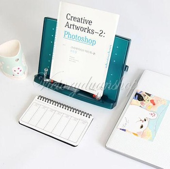 Free Shipping Blue Portable Adjustable Reading Holder Bookrest Bookstand Protect Eyes for Book Docum