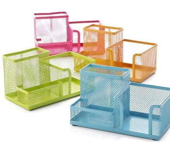 Free Shipping Colourful Desktop Storage Boxes,Stationery  Pen Holders Lc-1352904