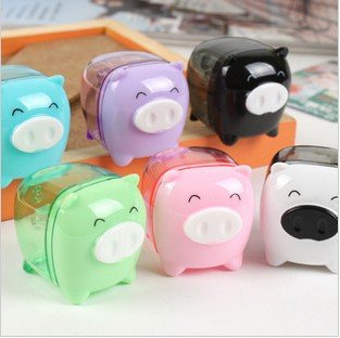 Free Shipping/Cute pig school sharpener,Animal cartoon sharpener,Cartoon sharpener, 36pcs/lot