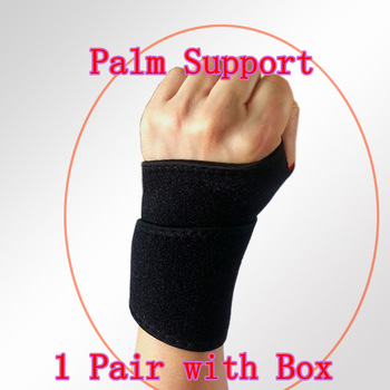 Free Shipping  Good quality! 1 Pair Wrist Glove  Exercise Palm Wrist Strap Hand  Support Elastic Bra