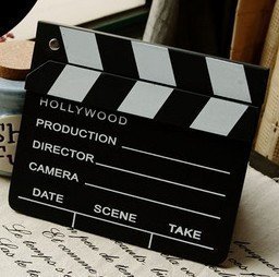 Free Shipping HOLLYWOOD FILM PROP HOME MOVIE ACTION SCENE DIRECTORS TAKE CLAPPER BOARD
