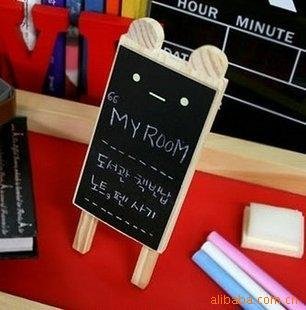 Free Shipping Korean stationery small blackboard clip creative message folders Korean notes folder m