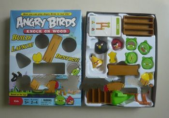 Free Shipping Plastic Bird Toys Desktop Bird Games Slingshot Bird Toys