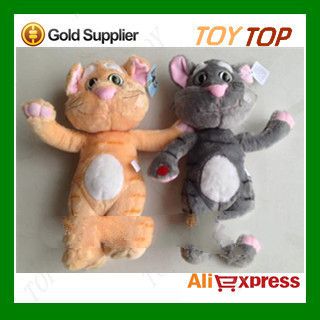 Free Shipping Plush and Stuffed Talking Toy Cat and Speaking Tomcat,The Animal,Repeat Any Language,I