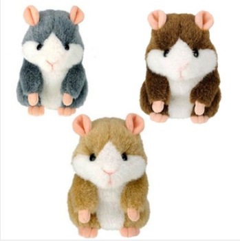 Free Shipping Talking Hamster Toy Repeat Russian English and any Language Talking Plush Hamster Toy 