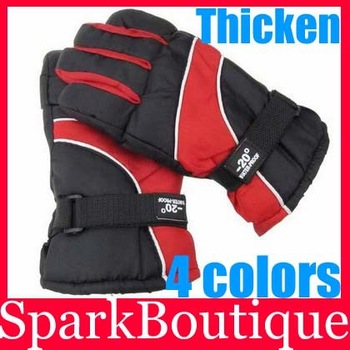 Free Shipping Thicken Winter Ski Gloves Wind-resistant Riding Gloves Snowboard Motorcycle Gloves