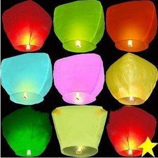 Free Shipping Wishing Lamp SKY CHINESE LANTERNS BIRTHDAY WEDDING PARTY SKY LAMP 30Pcs/Lot