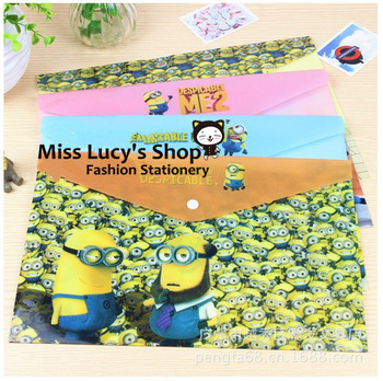 Free ship 1lot=20pcs/Korean stationery kawaii cute for Despicable Me with file pocket/envelope/docum