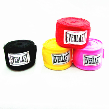 Free shipping 1pair 2pcs Elastic 2.8 meters everlast 100% cotton gloves bandage strap boxing gloves