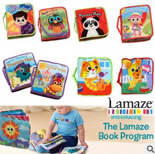 Free shipping, 6pcs/lot Lamaze Educational Toys Cloth Book, 7 items available
