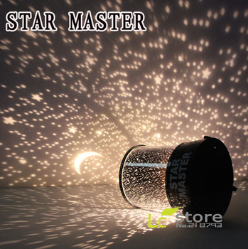 Free shipping Amazing Flashing Colorful LED Star Master Star Sky light Star Beauty Projector Lamp Ni