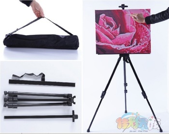 Free shipping Digital oil painting diy easel iron aluminum easel retractable painting rack 1pcs/lot