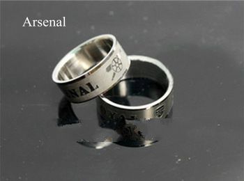 Free shipping!Fans supplies fans souvenir arsenal laser sculpture stainless steel ring arsenal finge